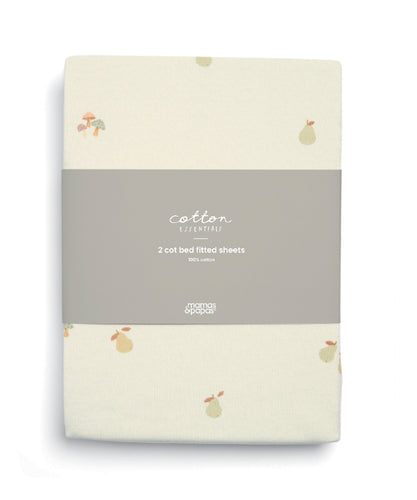 Cotbed Fitted Sheets - Woodland Print (Set of 2)