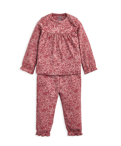 Nostalgic Floral Pajamas - Pink