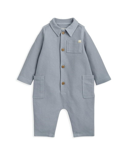 Collared Romper - Blue
