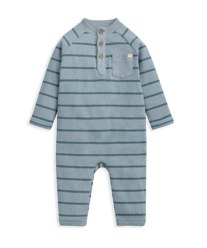 Striped Romper – Blue