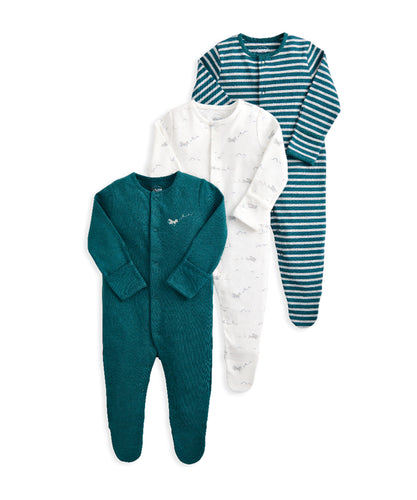 Planes Stripe Sleepsuits (Set of 3)