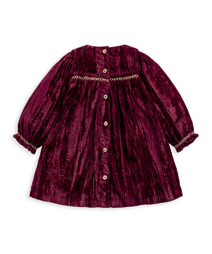 Burgundy Velvet Dress