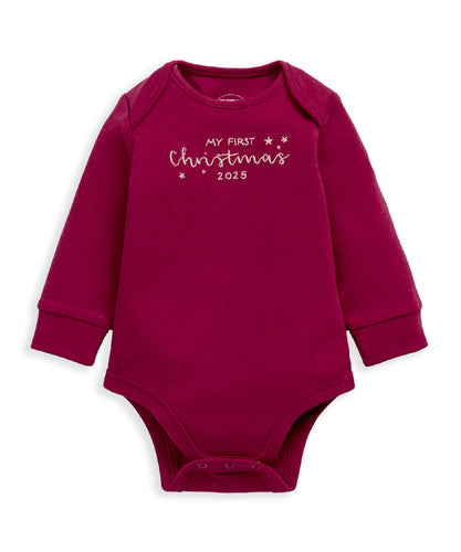 My First Christmas Red Bodysuit