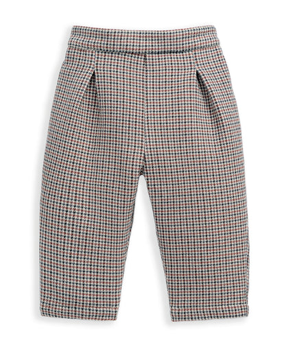 Grey Smart Check Trousers