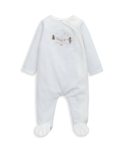 My First Christmas Velour All-in-One