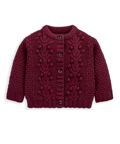 Cherry Bobble Knit Cardigan