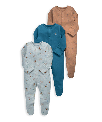 Planet Sleepsuits (Set of 3)