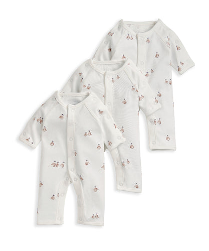 Premature Baby Penguin Rompers (Set of 3)