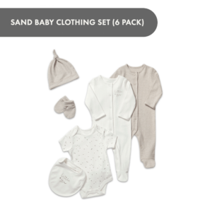 Welcome to the World Sand Baby Clothing Set - 6 Piece