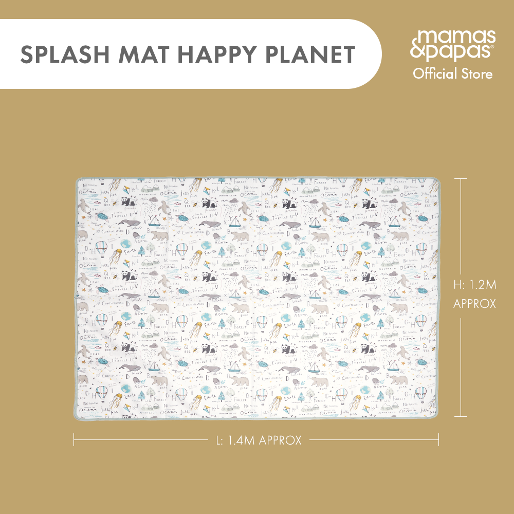 Easy Cleaning Splash Mat, Wipeable Messy Mat