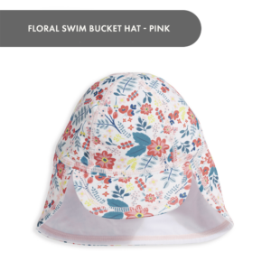 Floral Swim Bucket Hat - Pink