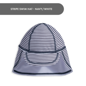 Stripe Swim Hat - Navy/White
