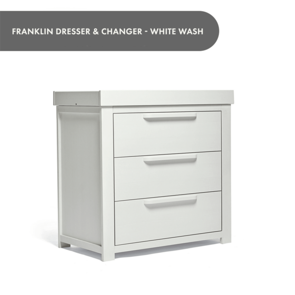 Franklin Dresser & Changer - White Wash