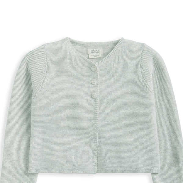 Knitted Cardigan - Grey - Image 3