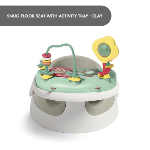 Snug Floor Seat with Activity Tray - Clay