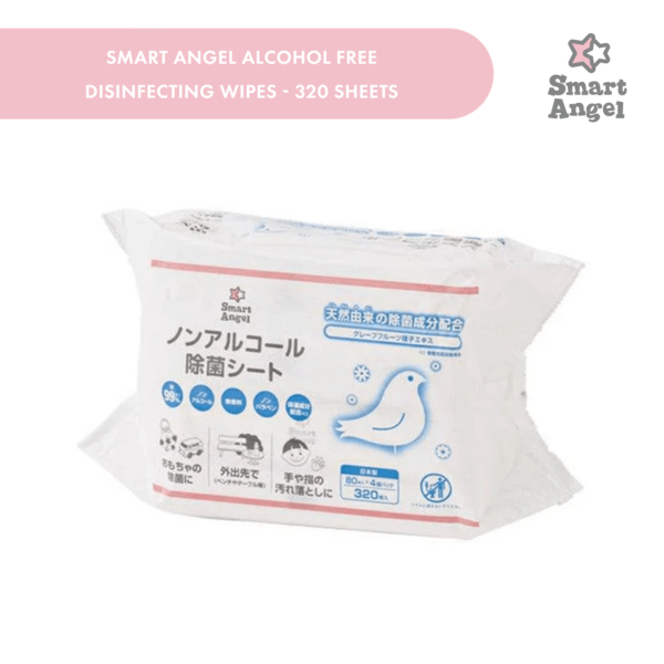 Smart Angel Alcohol Free Disinfecting Wipes - 320 Sheets