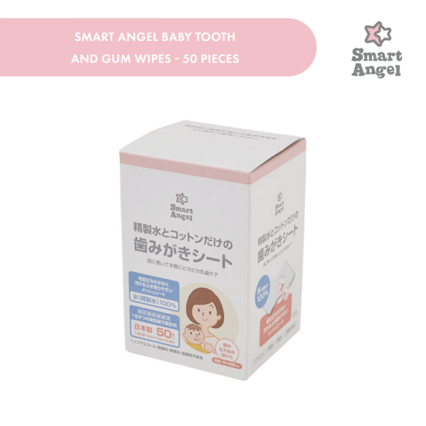 Smart Angel Baby Tooth and Gum Wipes - 50 Pieces