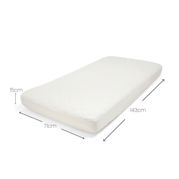 Anti-Allergy Quilted Cotbed Mattress Protector - Image 2