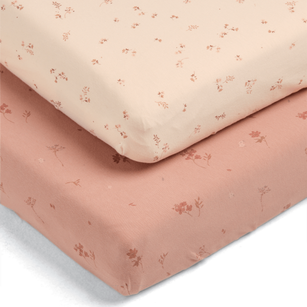 Cotbed Fitted Sheets (2 Pack) – Welcome to the World Wildflower - Image 4