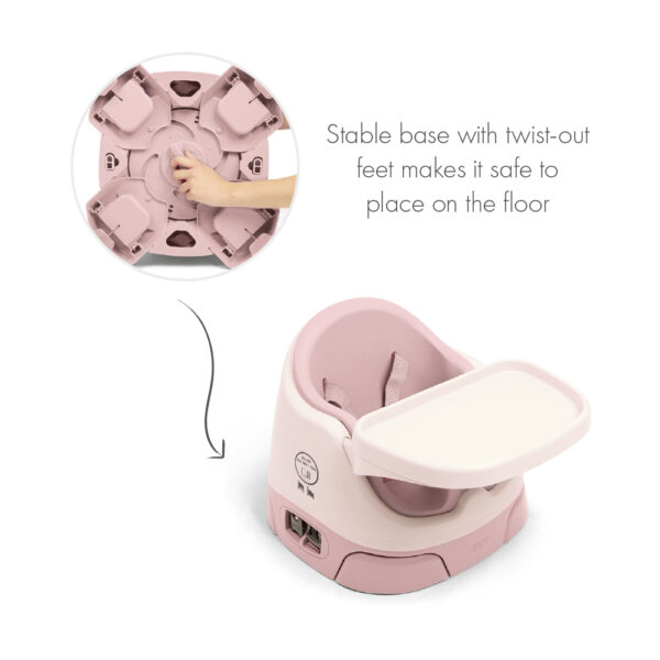 Bug 3-in-1 Floor & Booster Seat with Activity Tray - Blossom - Image 9