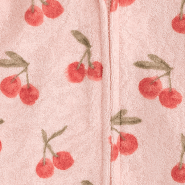 Cherry Print Hood Poncho - Image 3