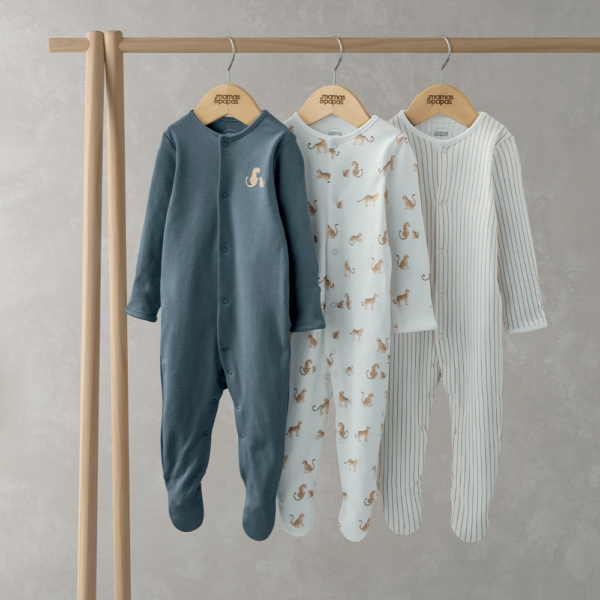 Leopard Sleepsuits (Set of 3) - Image 2