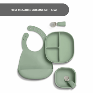 First Mealtime Silicone Set - Kiwi