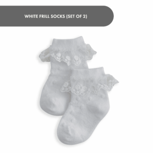 White Frill Socks (Set of 2)