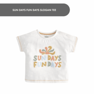 Sun Days Fun Days Slogan Tee