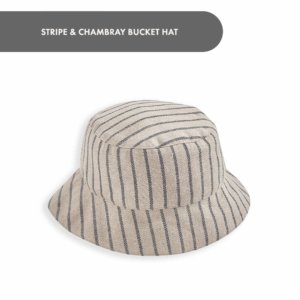 Stripe & Chambray Bucket Hat
